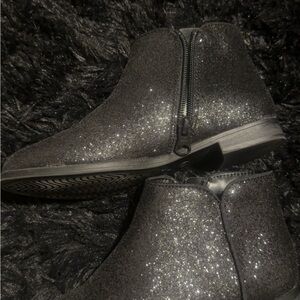 Cat & Jack Sparkly Black Boots
